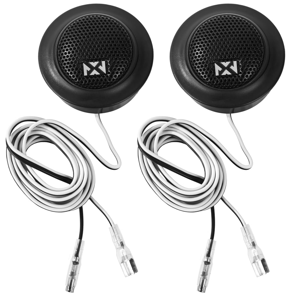 NVX® NSP69KIT - Altavoces para coche de 6 x 9, 920 W máximo, 320 W RMS, sistema de componentes de 2 vías con tweeters de cúpula de seda y X-overs pasivos, fácil de instalar en coches/camiones/puertas