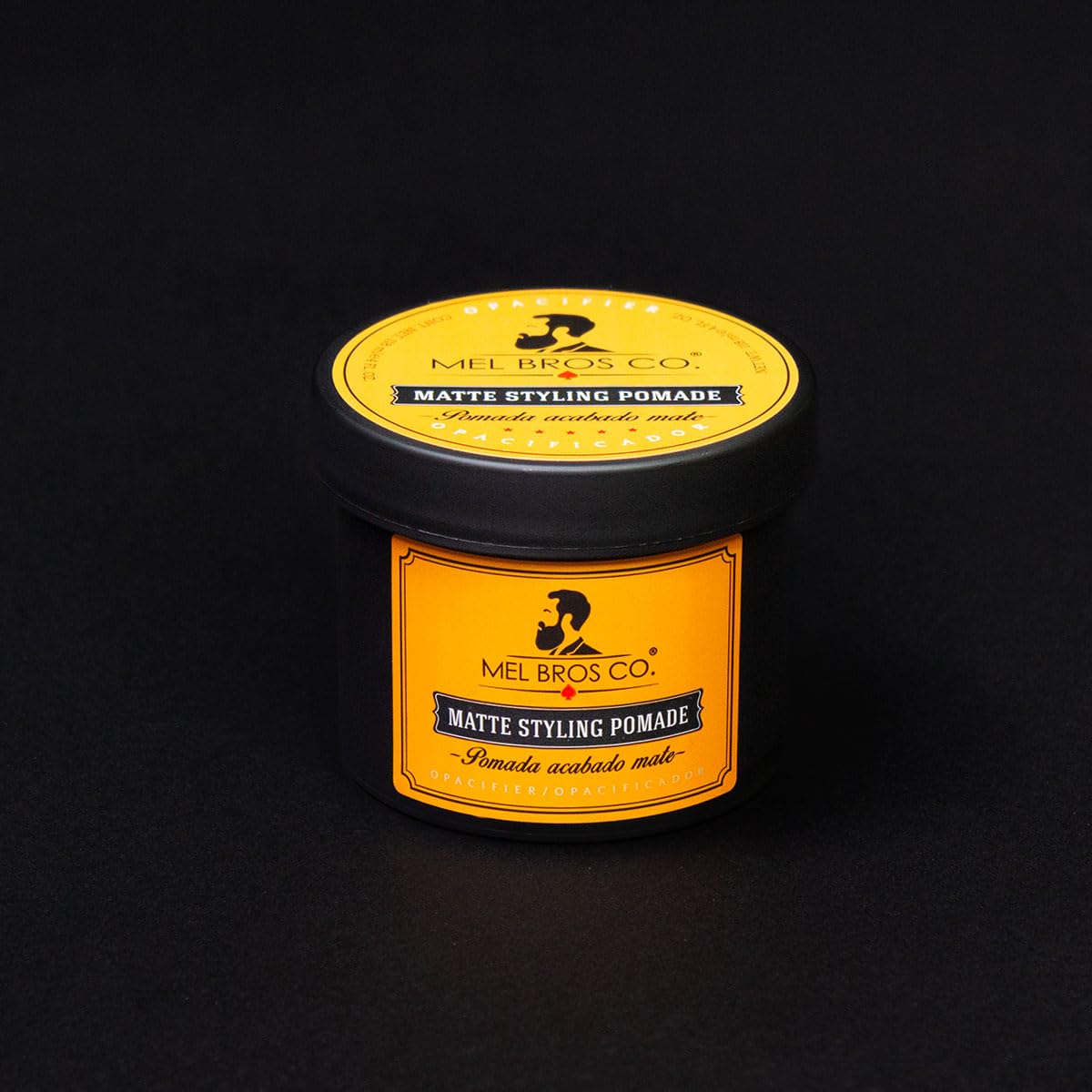 Mel Bros Co. - Matte Styling Pomade - Pomada Acabado Mate Extra Fijación, Apariencia sin Brillo, Matiza el Cabello, Moldea Tu Estilo. (4 Oz / 118 Ml)