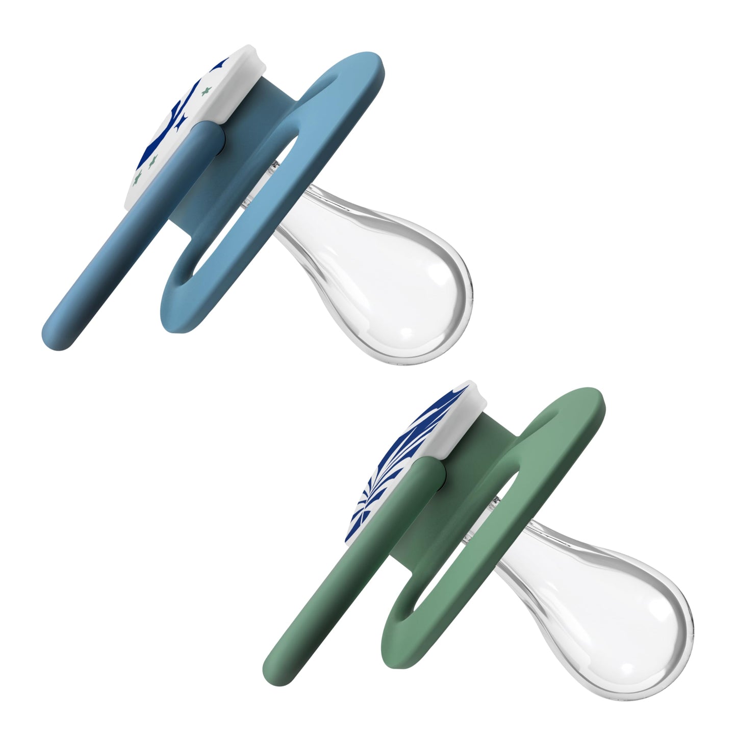 Chupete Dr. Brown's Advantage Azul que Brilla en la Oscuridad 6-12 Meses 2 Piezas