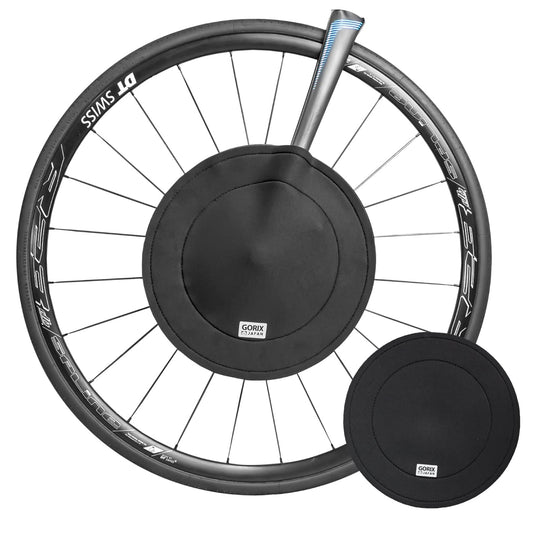 GORIX Juego de 2 cubiertas de freno de disco para bicicleta, protector de transporte para equipaje, carretera y MTB (GX-DBCOVER)