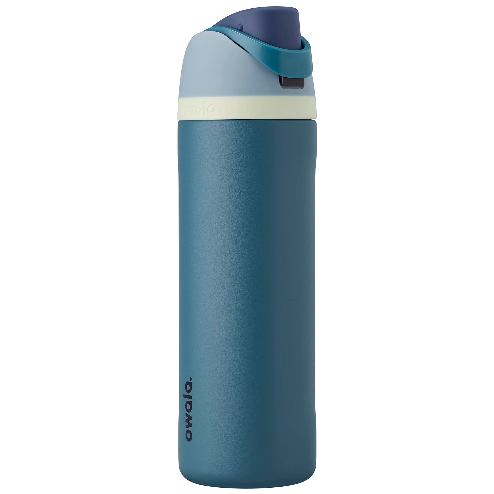 Botella Deportiva de Acero Inoxidable Owala Mezclilla con Popote Aislada Libre de BPA 24 oz