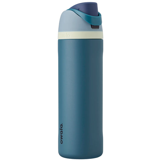Botella Deportiva de Acero Inoxidable Owala Mezclilla con Popote Aislada Libre de BPA 24 oz