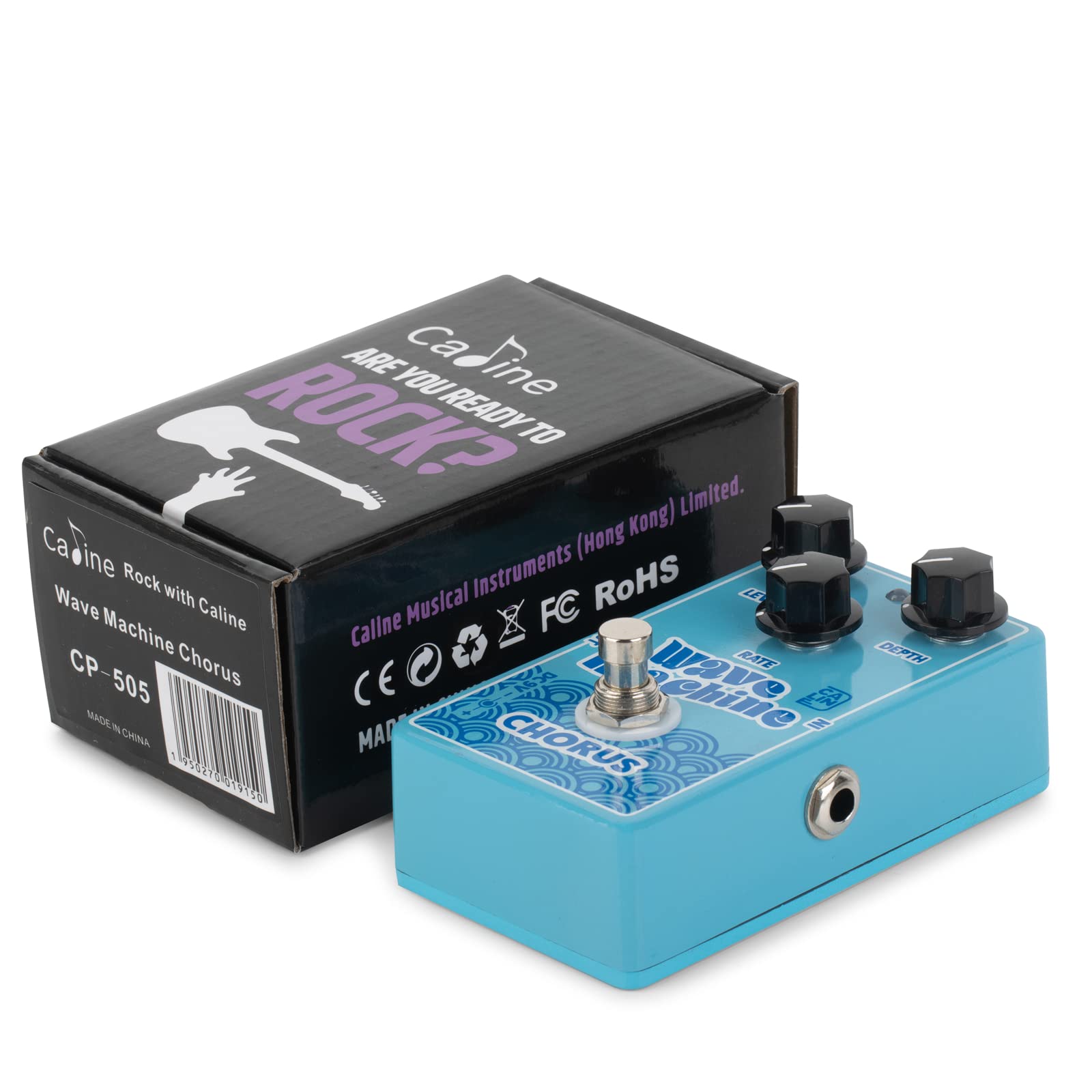 Caline CP-505 Wave Machine Chorus Pedal de efecto guitarra True Bypass carcasa de aleación de aluminio azul