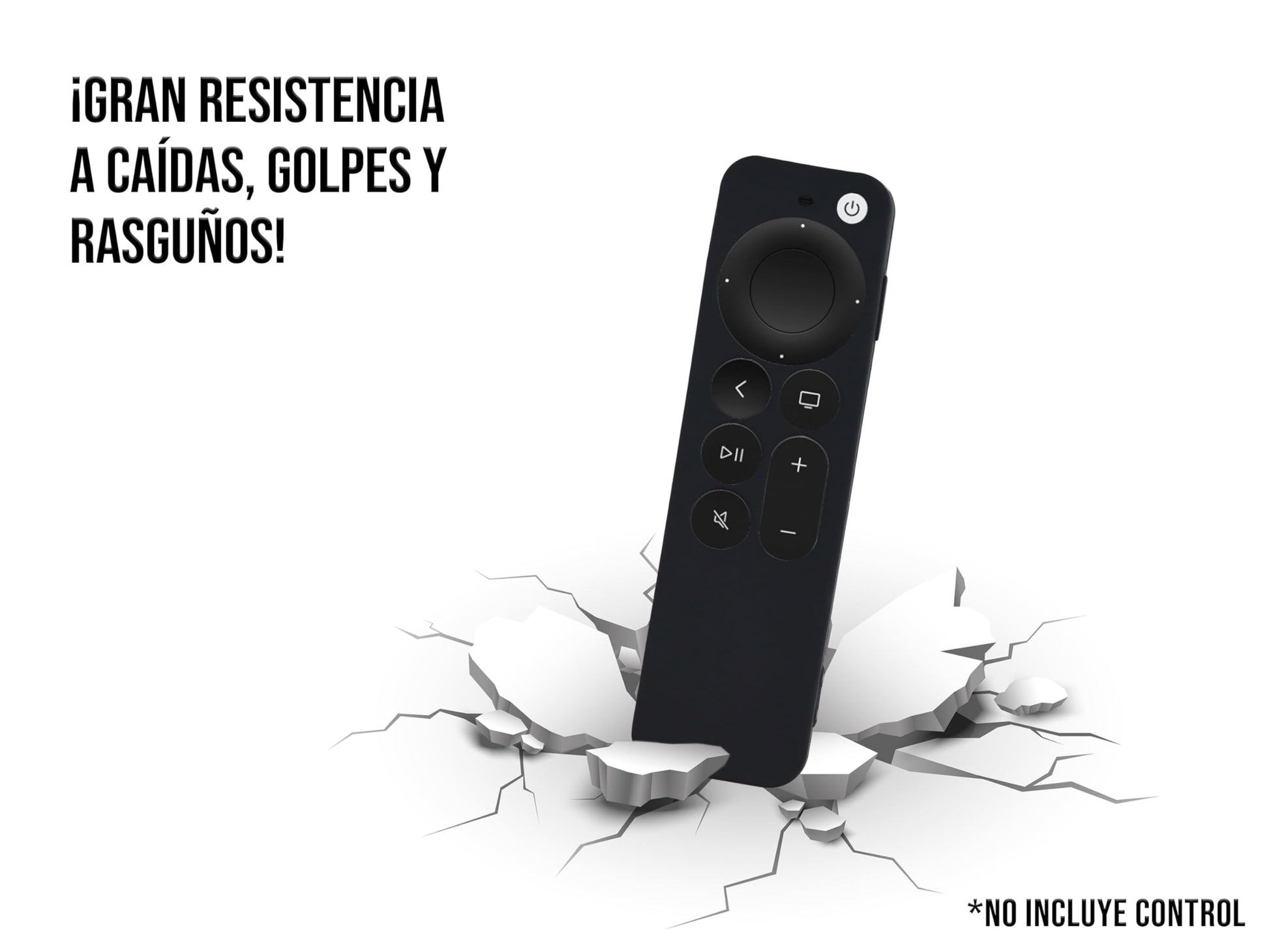CONTROL EXPERT Funda para Control Compatible con Apple TV 4k 2 Generación Silicon Case Protector (Negro)