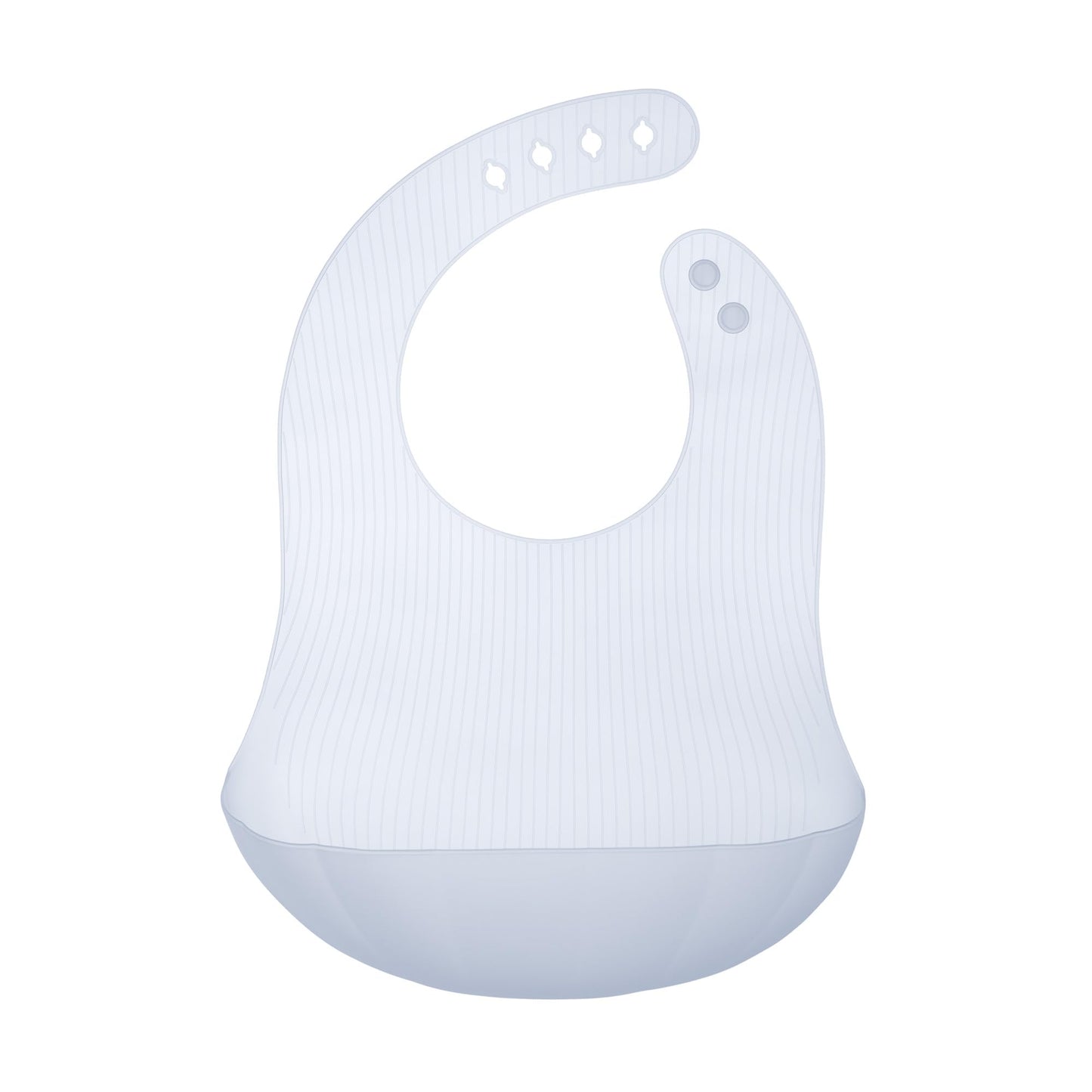 Olababy Fold N Go - Babero de silicona para bebé con funda de viaje, suave, ligero, impermeable, para bebés y niños pequeños, sin BPA (1 babero + 1 funda de viaje, arándano)