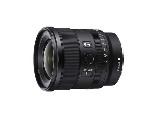 Sony Lente G™ Angular Fijo 20mm F1.8 Montura E Full Frame - FE SEL20F18G