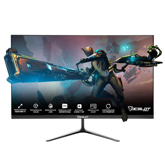 Monitor Ocelot Gaming LED Negro Full HD 144Hz