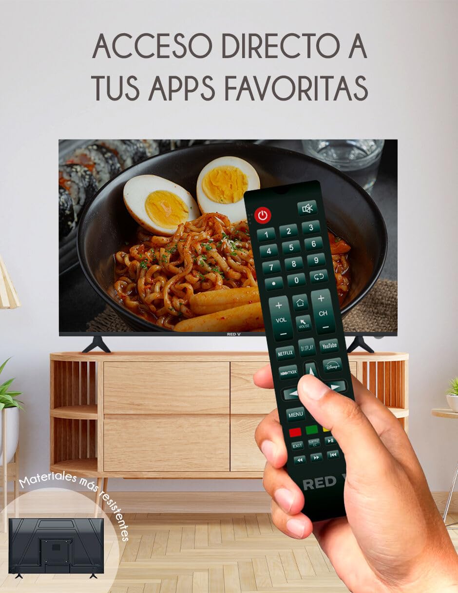 Televisión Smart RED VELVET 43 Pulgadas Android 14 HD