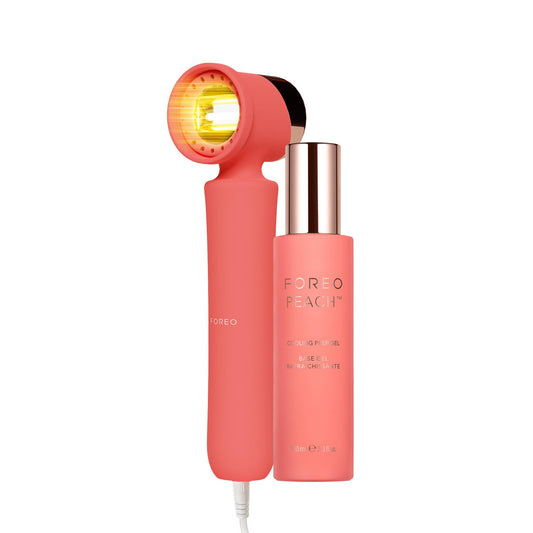 FOREO PEACH 2 – Depiladora luz pulsada IPL rostro y cuerpo – Tecnología láser depilación en casa – Incluye gel refrescante conductor preparación piel – Con enfriamiento y escudo silicona