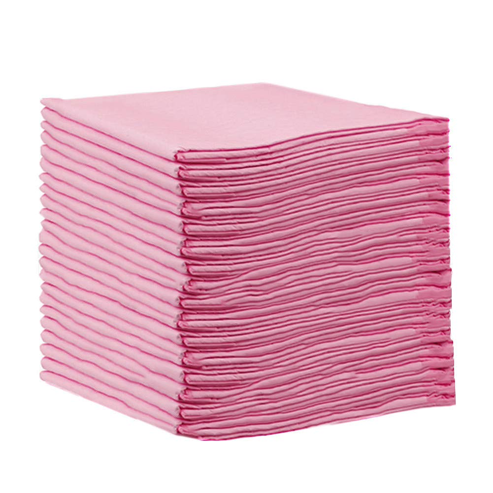 Cambiador desechable para bebé – Cambiador de viaje – Cambiador de pañales, 30pack-Pink, 18*24IN