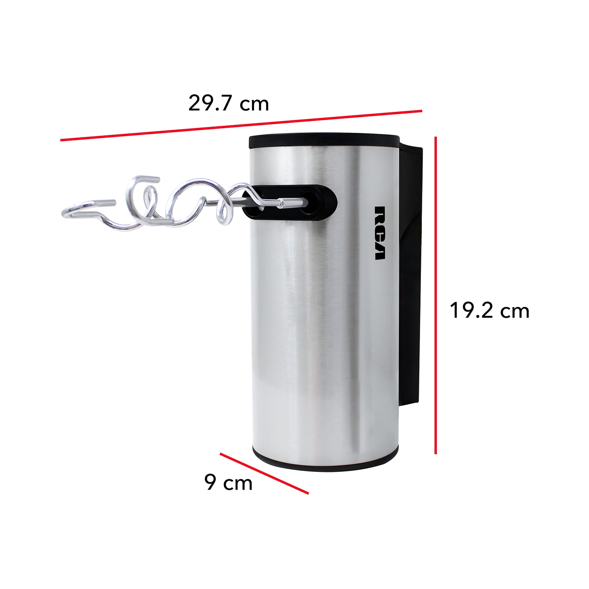 Batidora de Mano RCA, con 5 Velocidades, 2 Tipos de Aspas, Botón de Velocidad Máxima,Fácil Extracción y Limpieza,Accesorios Metálicos Incluuidos,Potente y Versátil para Repostería y Cocina, gris,RC-68