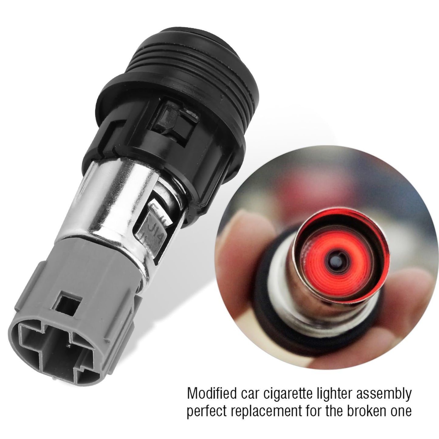 Dweekiy Encendedor de Cigarrillos para automóvil, ensamble de tomacorriente de 12V 120W para Encendedor de Cigarrillos para Auto-Carro