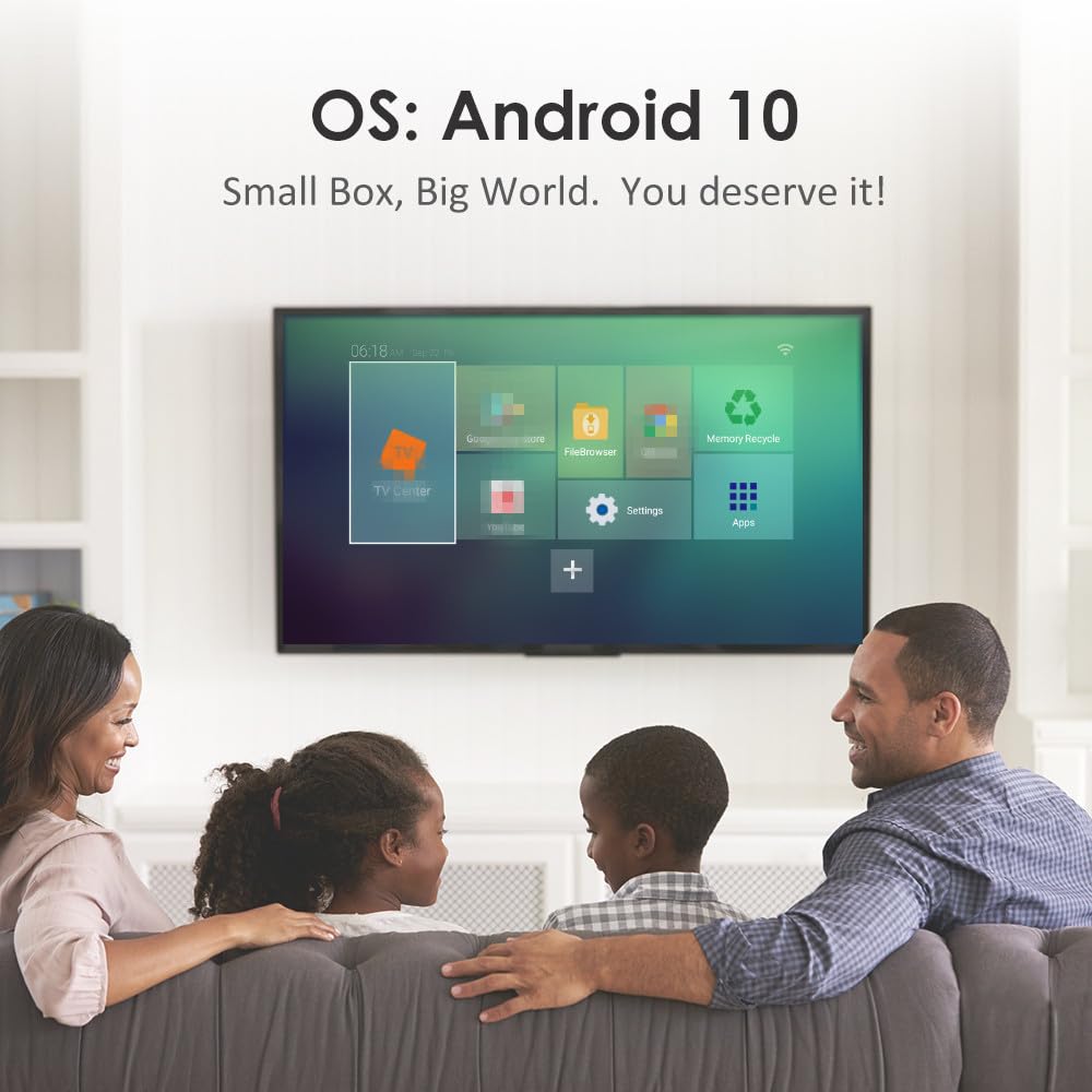 TV Box TX3 Mini Pro Android 10.0 Negro Quad Core 2GB RAM 4K Media Player