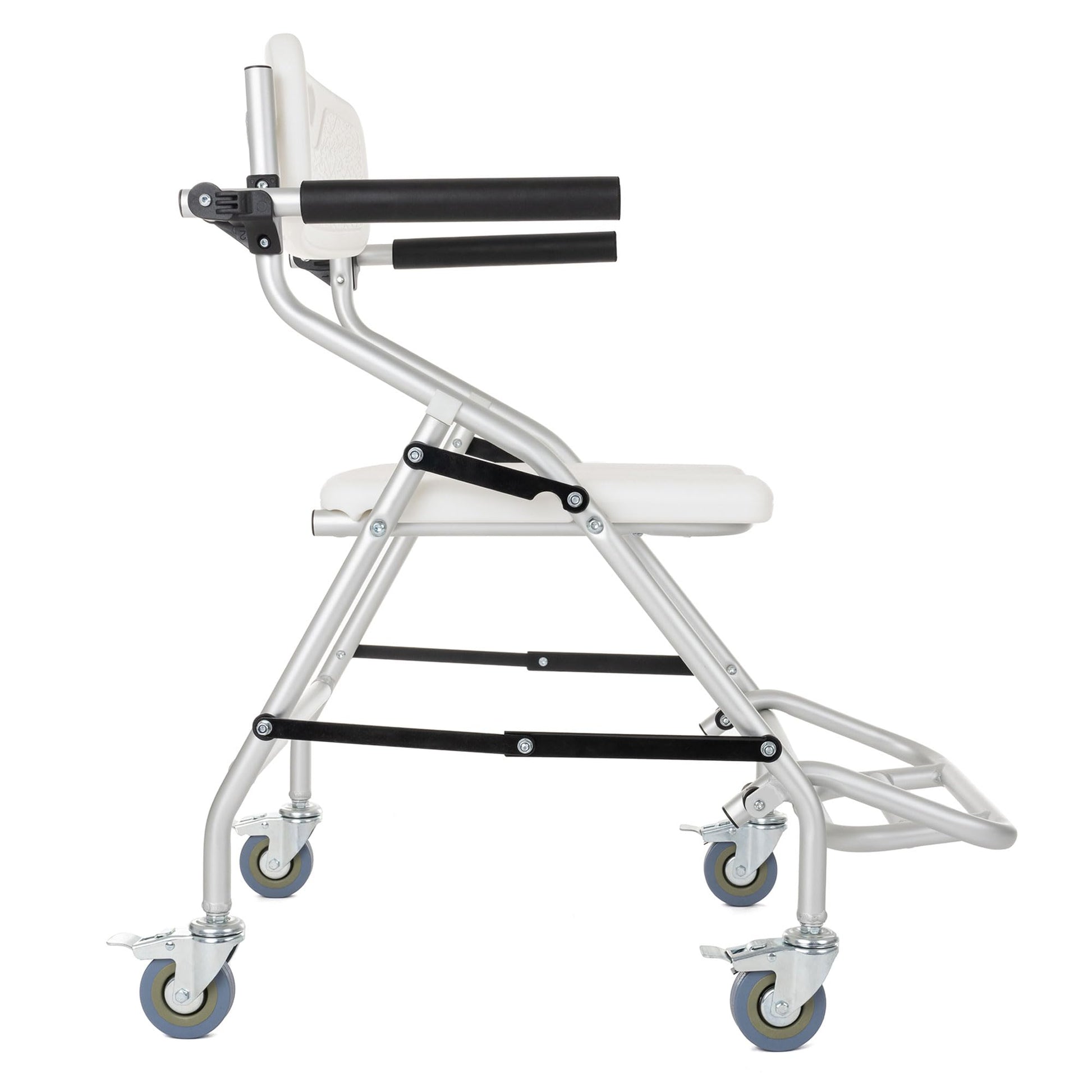 Silla de Ducha Aluminio Ruedas Plegable Traslado