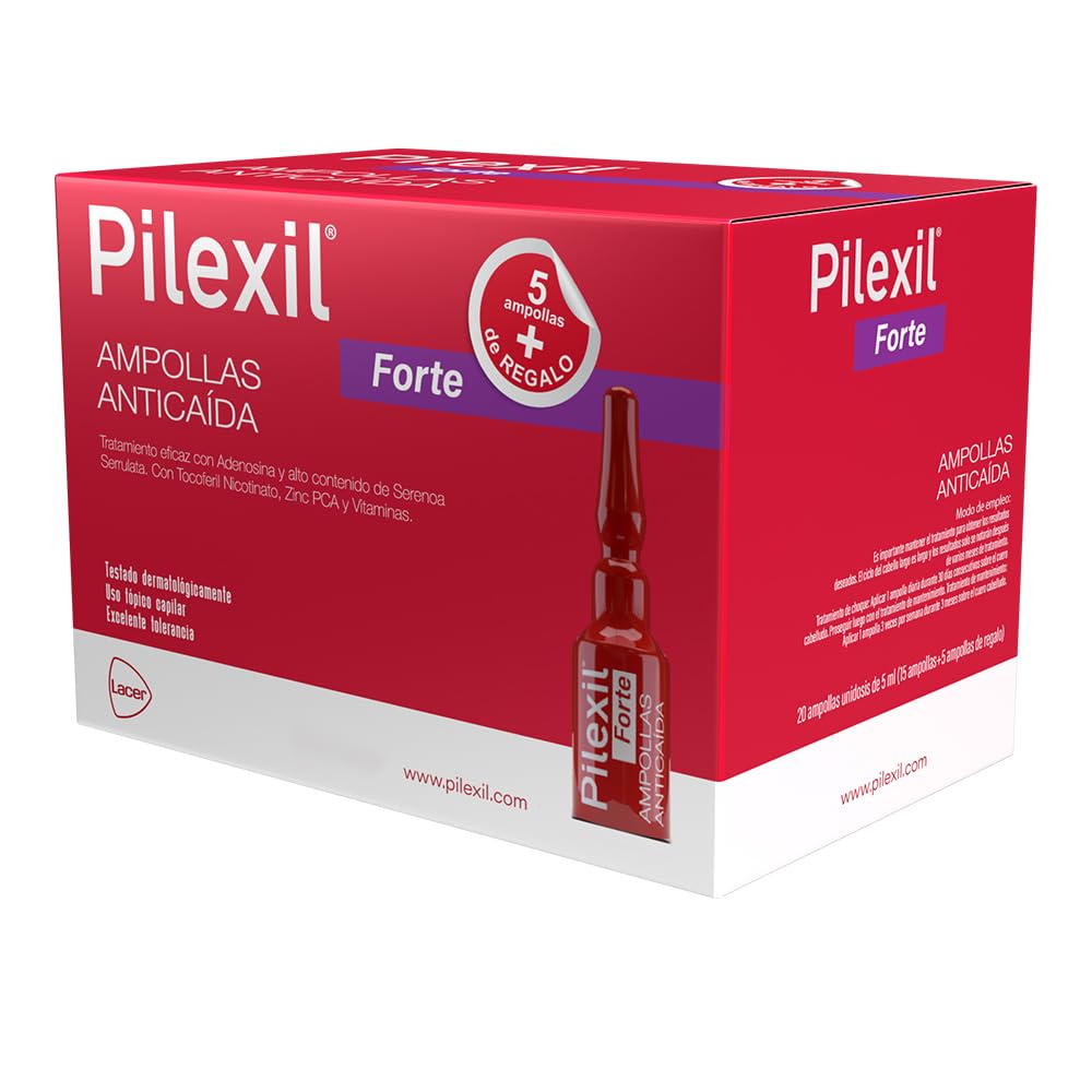 Ampolletas Anticaída Pilexil Forte 5ml c/17