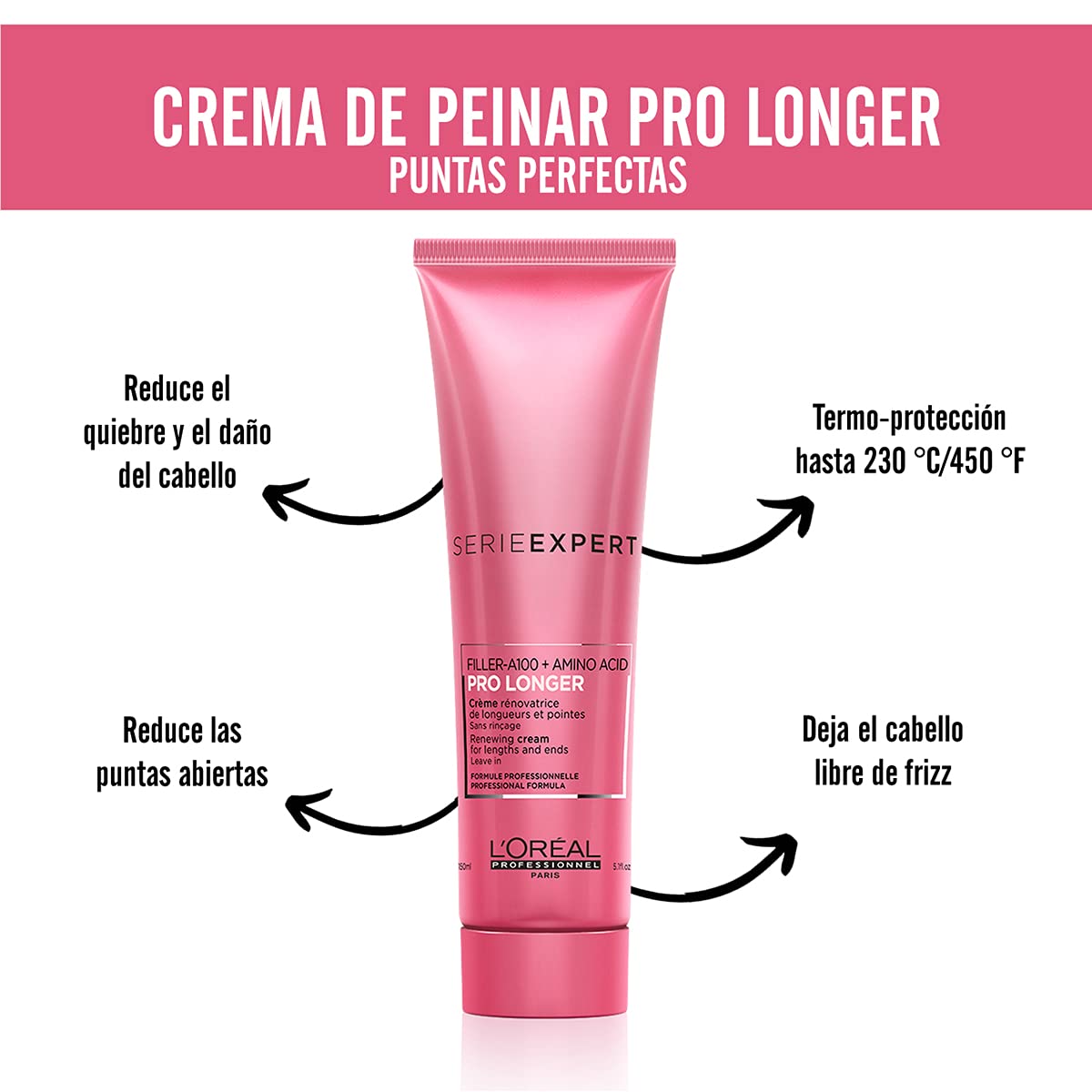 L'Oreal Professionnel L' oreal professionnel serie expert - crema para peinar renovadora de largos y engrosadora de puntas pro longer, para un cabello ma largo, mas grueso y mas sano