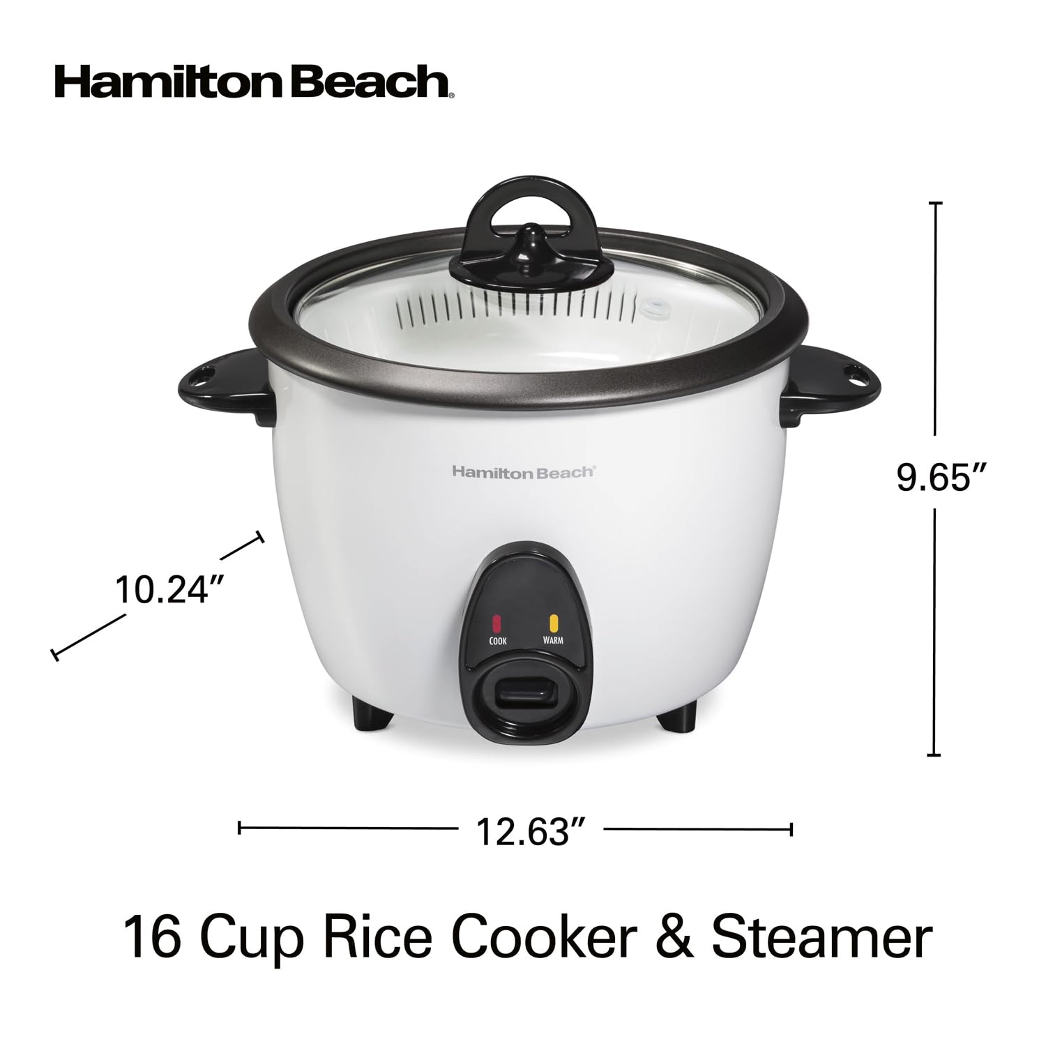 Olla Arrocera Hamilton Beach 3.78L con Vaporera