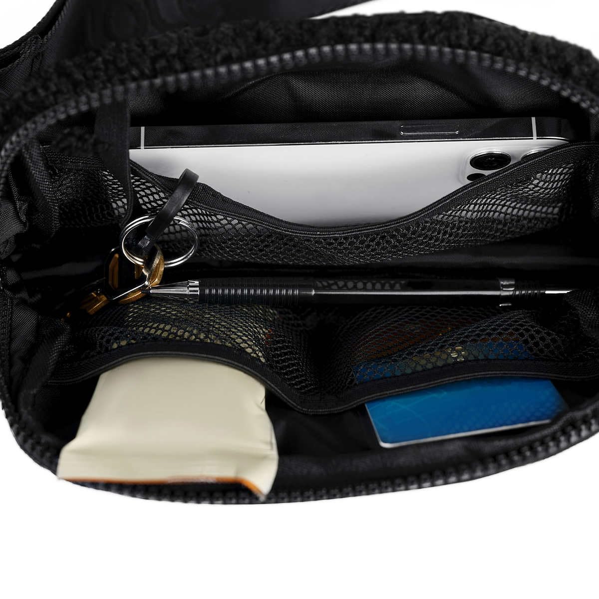 Lole - Bolsa de cinturón Sherpa Unisex, Negro, Negro, Ajustable, multiusos