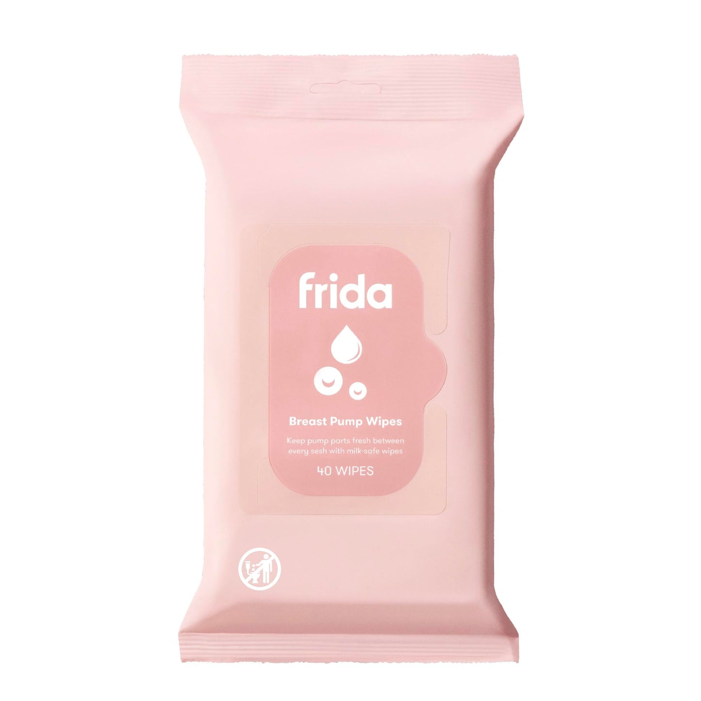 Frida Mom - Toallitas de limpieza para bomba, 40 unidades