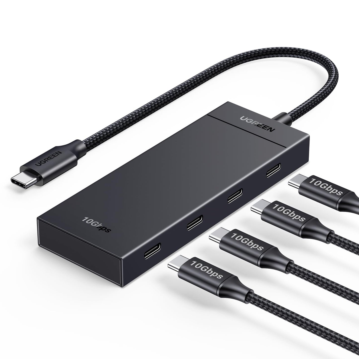 Hub USB C UGREEN 10Gbps Plata Compatibilidad Amplia