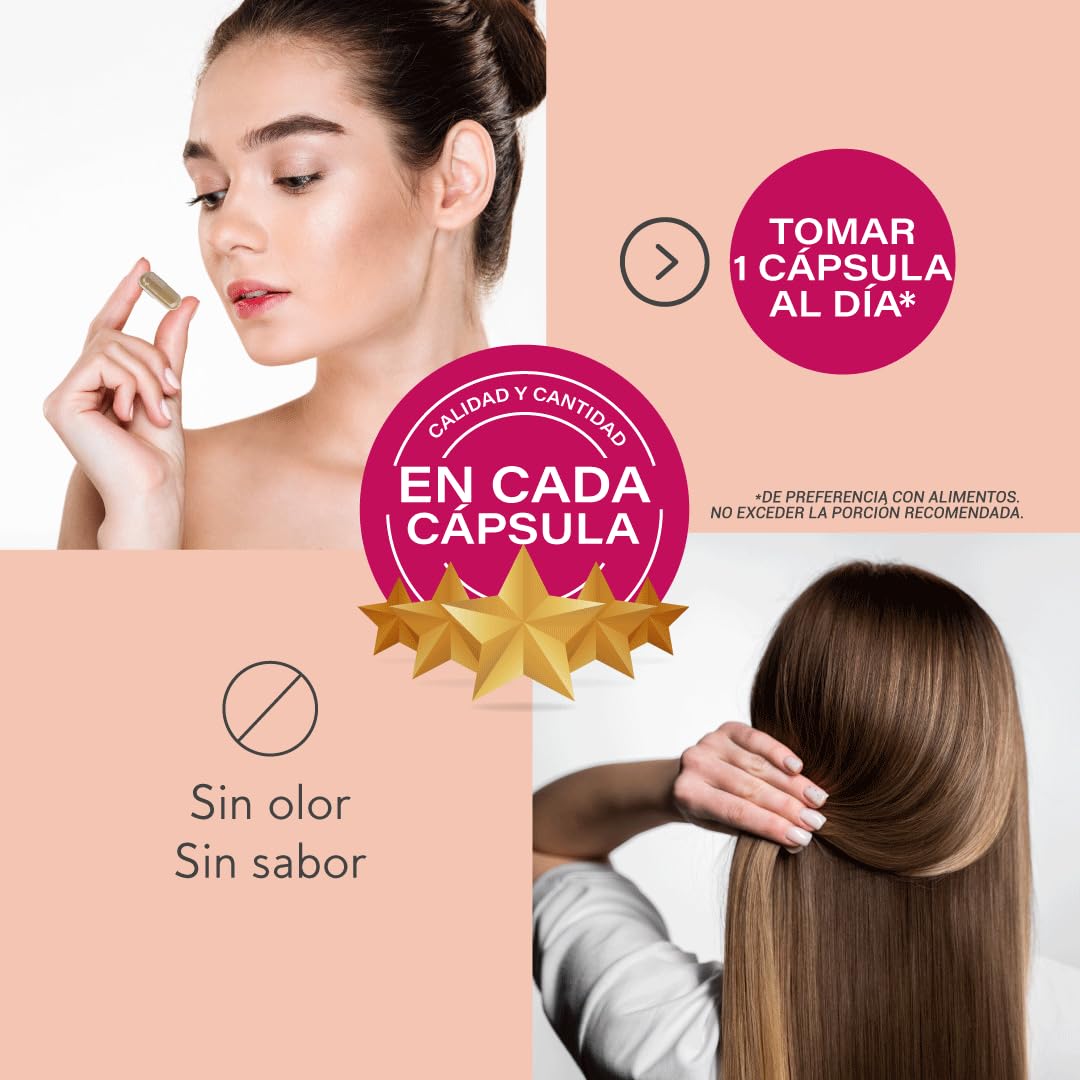 Cápsulas NOT-MINOX Colágeno Hidrolizado Crecimiento de Cabello para Mujer