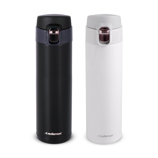 Termo de Acero Inoxidable Redlemon 420 ml Doble Pared con Tapa Hermética