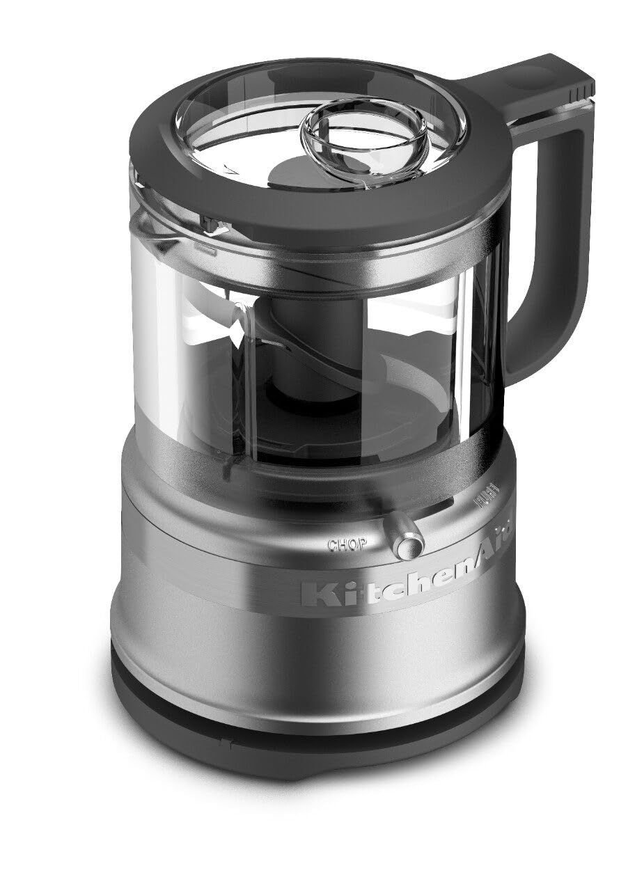 KitchenAid KFC3516CU Picador de alimentos 3,5 tazas, Plateado Contour, Una talla, 1, Contour Silver