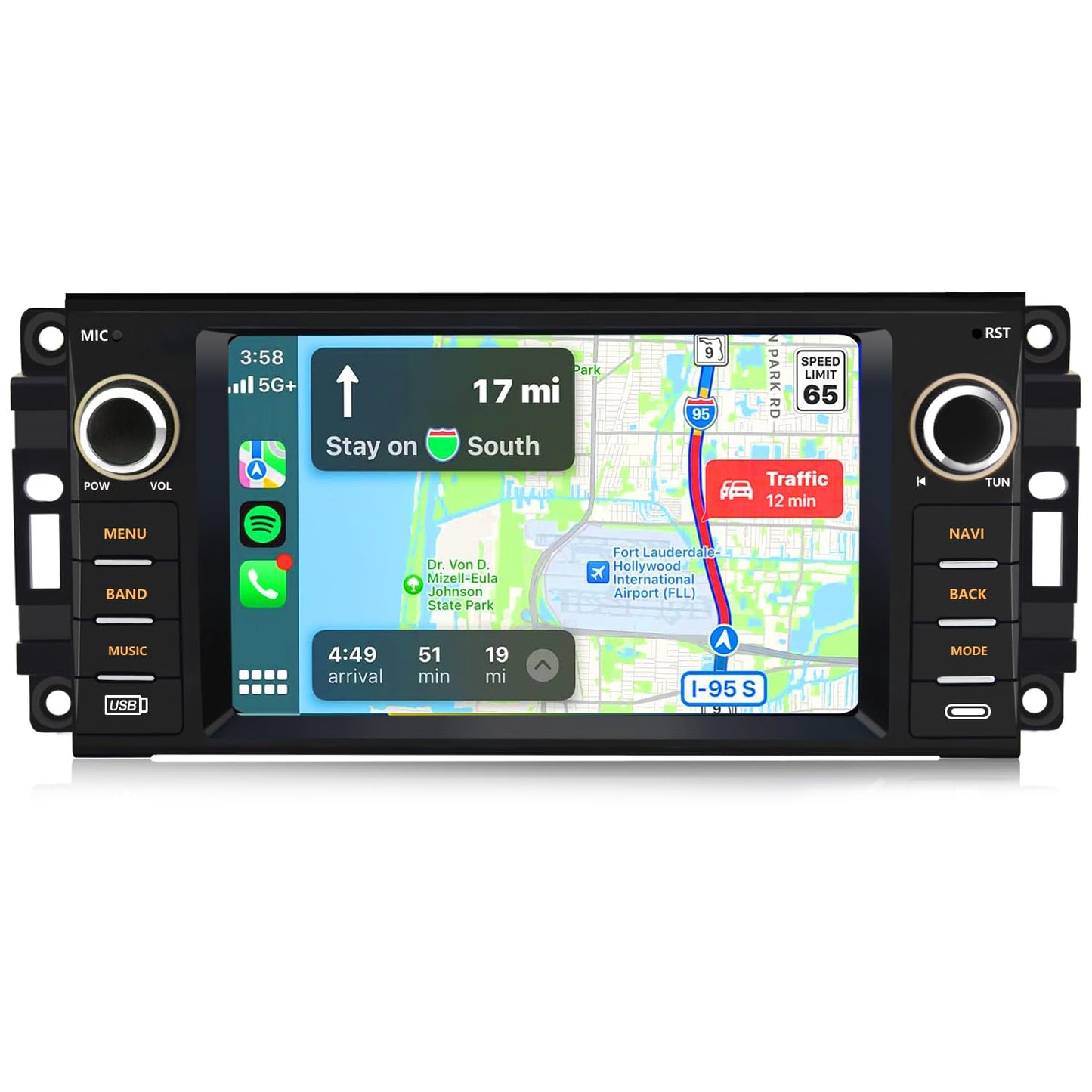 Radio de coche para Jeep Wrangler JK Compass Patriot/Chrysler/Dodge RAM Charger