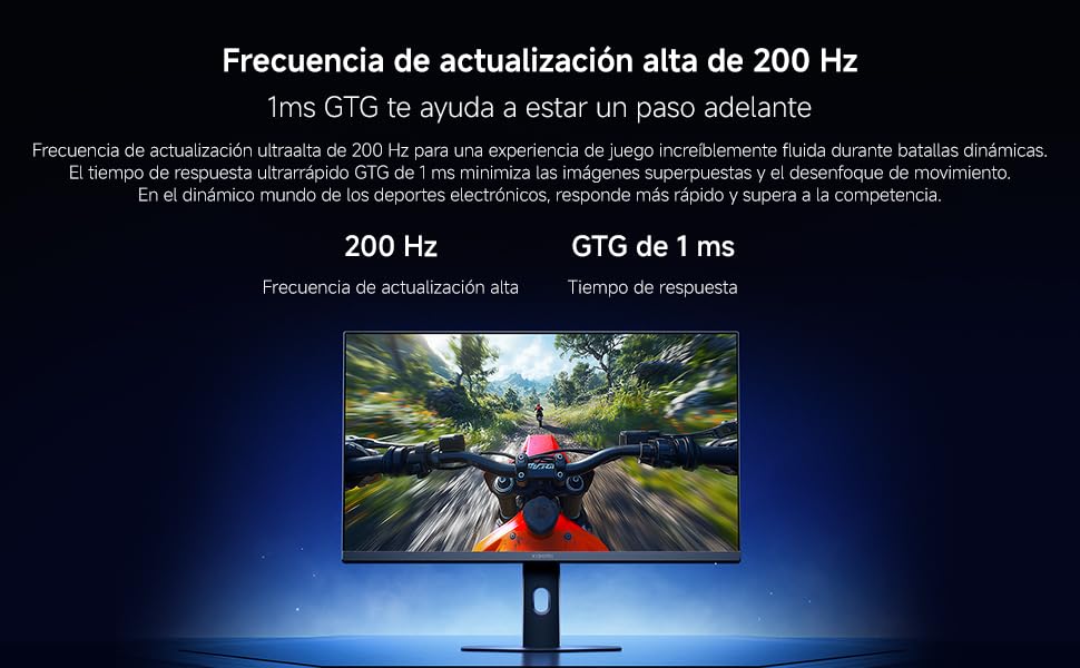 XIAOMI Gaming Monitor G27i 2026 | 27" Panel IPS FHD (1920 * 1080) 200Hz | HDR400 | AMD Freesync Premium | 1ms (GTG) | Certificación Low Blue Light