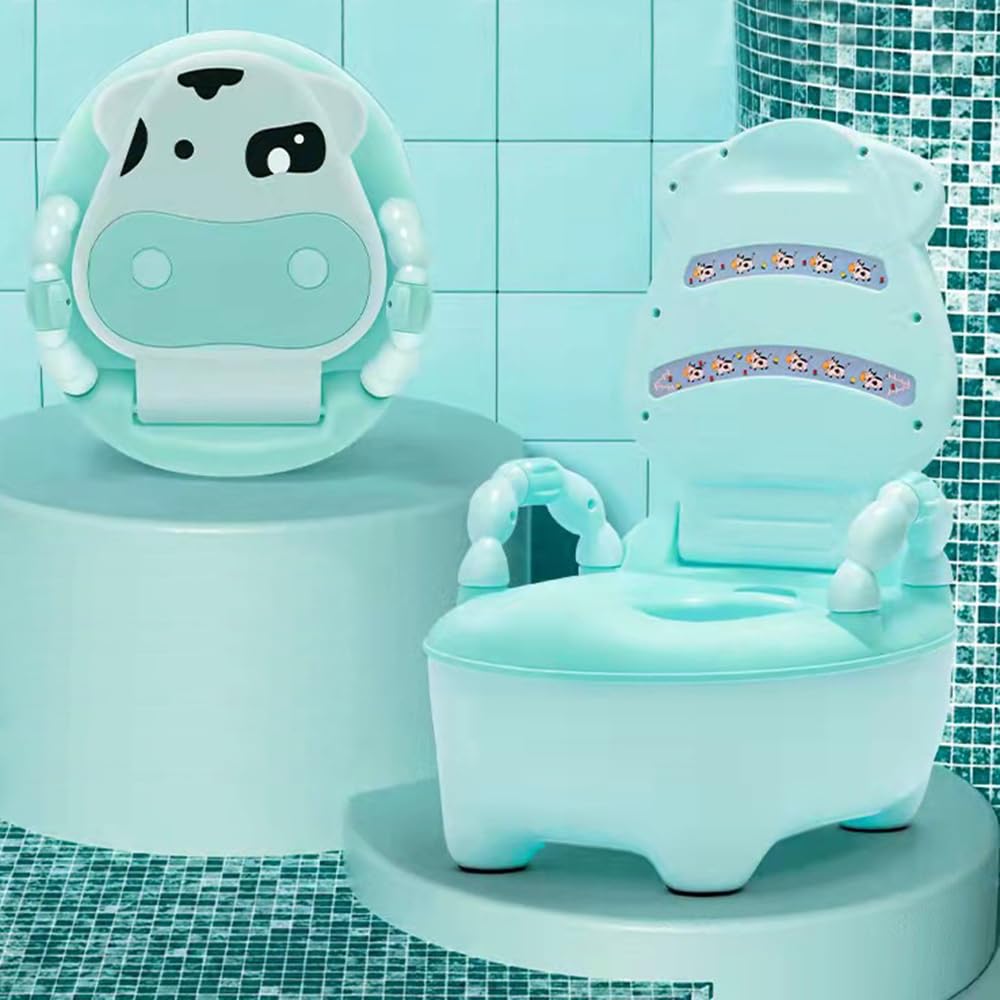 Fishlead Baño Entrenador Niño, Bañito Entrenador para Bebés con Asiento Acojinado, Inodoro de Entrenamiento, Bacinica para Bebés de Etapa de Desarrollo en Adelante, con Bacinica Extraíble