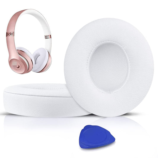 Almohadillas de Repuesto SoloWIT para Beats Solo 3 & Solo 2 Wireless Cuero de proteína Espuma de Memoria Aislamiento de Ruido