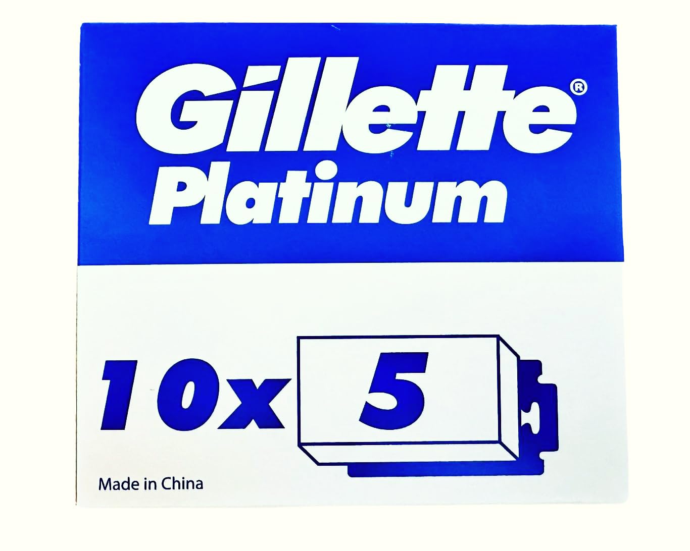 Gillette Platinum - Cuchillas de afeitar para hombre (50 unidades)
