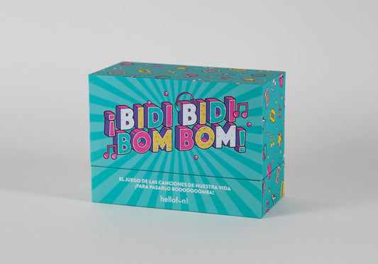 Hellofun! Bidi Bidi Bom Bom, el Juego de Mesa y Regalo Perfecto para los Amantes de la música: ¡Casi 200 Pruebas para Poner a Prueba tu Talento!