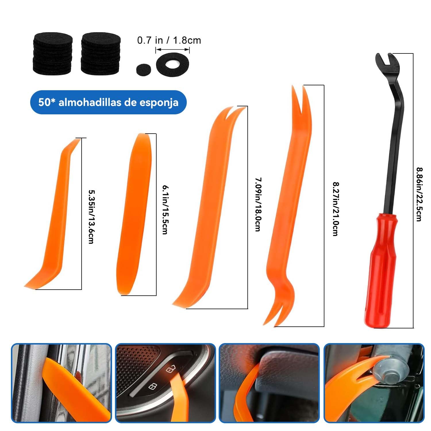 Grapas Automotrices Universal Nylon, 26 Tamaños Plasticos Sujetadores para Parachoques Chrysler, Nissan, Toyota, BMW, Maz, Honda