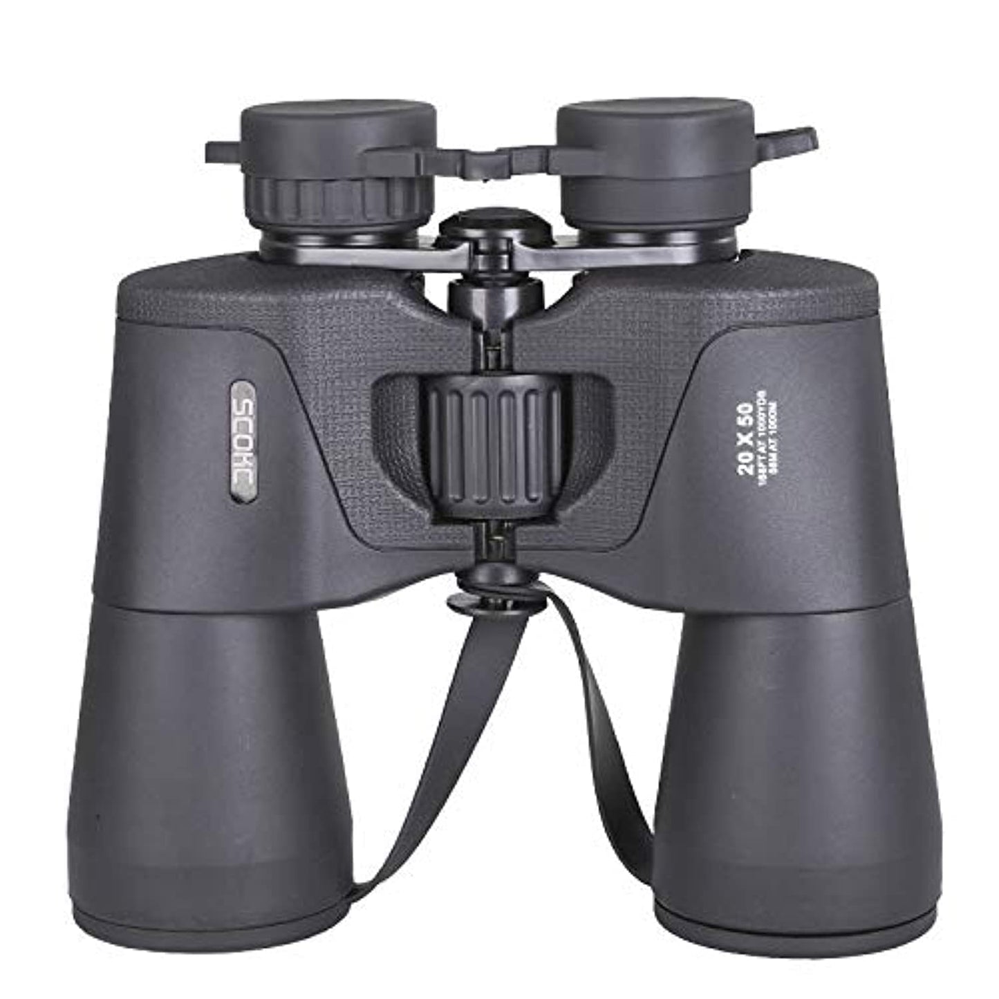 SCOKC Prismáticos binoculares 20x50 BAK4, Compacto HD Profesional/Diario Impermeable binoculares telescopio para Adultos observación de Aves, Viajes, Caza, fútbol, con Funda y Correa