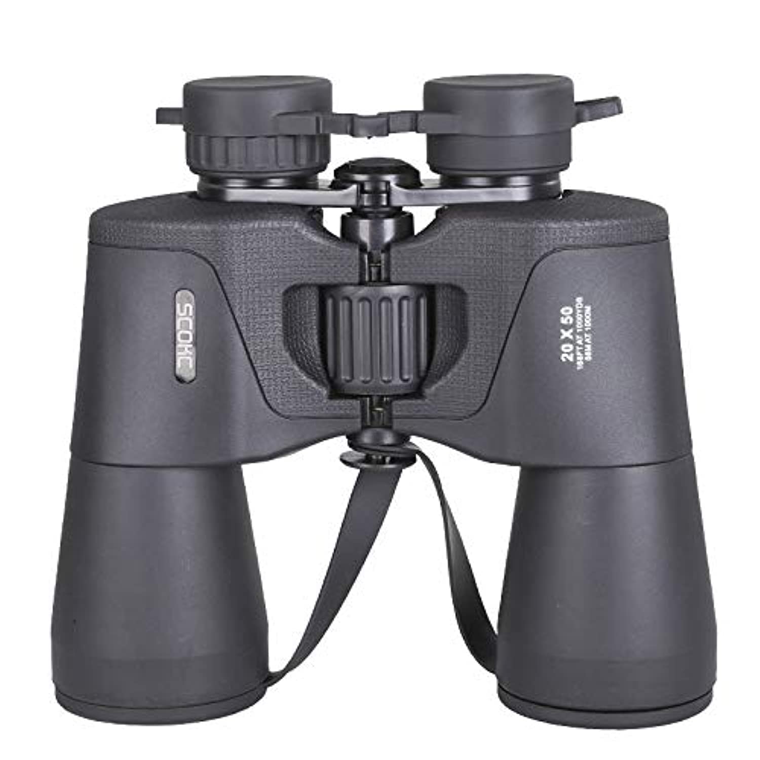 SCOKC Prismáticos binoculares 20x50 BAK4, Compacto HD Profesional/Diario Impermeable binoculares telescopio para Adultos observación de Aves, Viajes, Caza, fútbol, con Funda y Correa