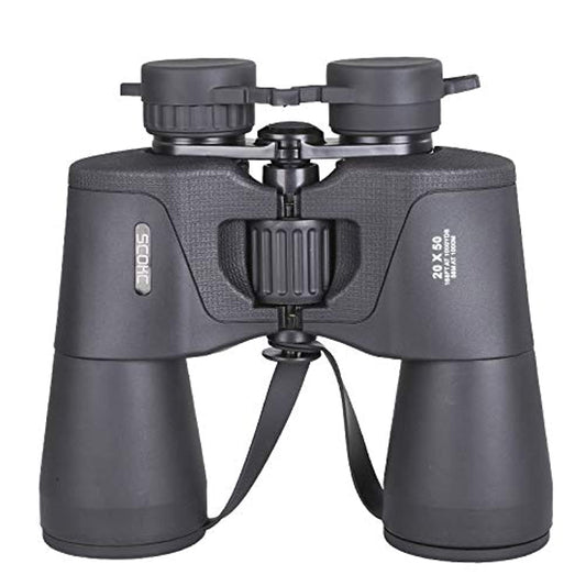 SCOKC Prismáticos binoculares 20x50 BAK4, Compacto HD Profesional/Diario Impermeable binoculares telescopio para Adultos observación de Aves, Viajes, Caza, fútbol, con Funda y Correa