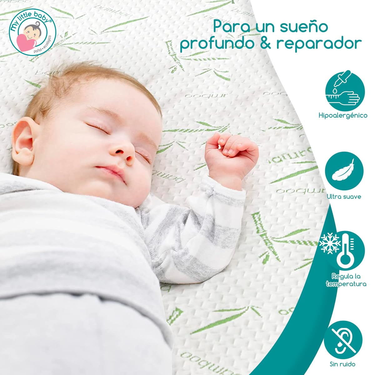 Colchones Dorm® 2 Almohadas de Bambu Transpirable de MicroGel | Cloud Pillow 2 Pack |Funda de Bambú | Firmeza: Media | Hipoalergénica, Certificaciones | 2 Piezas Tamaño Estándar (50cm x 70cm)