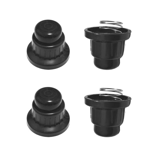 Botón de encendido negro con resorte de repuesto para plancha de gas Blackstone de 36 pulgadas y 28 pulgadas, tapa de interruptor de encendido de pulso de batería AA, paquete de 4