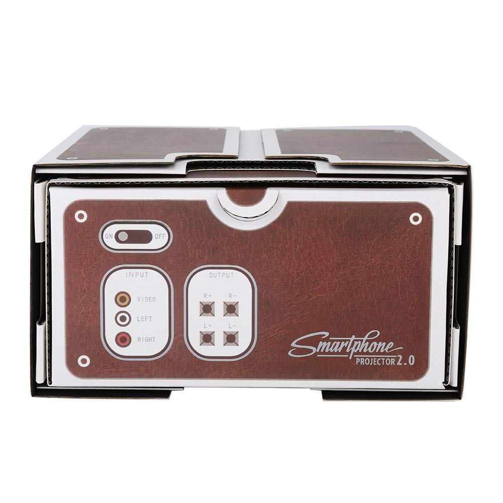 Qioni Mini Portátil Videoproyector de Cine en Casa Segunda Generación Proyector de Video para Video/Películas/Juegos/Cine en Casa DIY Inteligente Proyector para Teléfonos Móviles