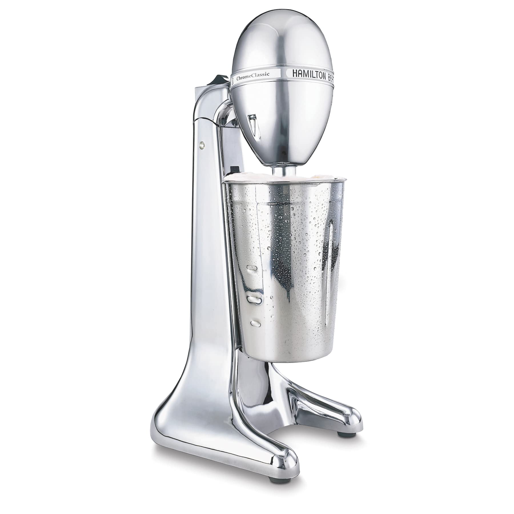 Hamilton Beach 730C DrinkMaster Classic - Mezclador de bebidas de 28 onzas, vaso mezclador, cromado