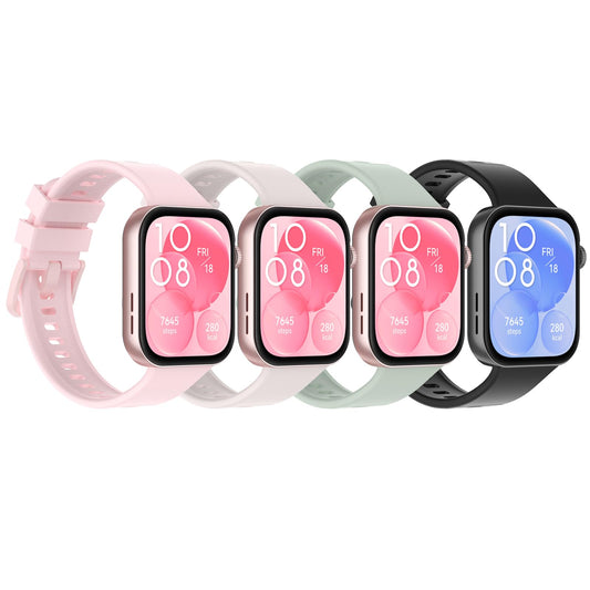 Hianjoo 4 Piezas Correa Compatible con Huawei Watch Fit 4/Fit 4 Pro/Fit 3, Pulsera Banda de Deportes Suave Ajustable Silicona Reemplazo Bracelet Compatible con Huawei Watch Fit 3/4/4 Pro
