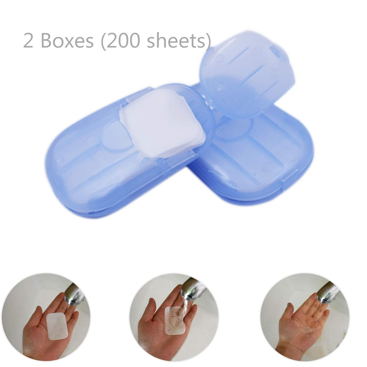Cajas de Papel Higiénico Desechable LiXiongBao Portátil para Viajes 200 Hojas de Jabón