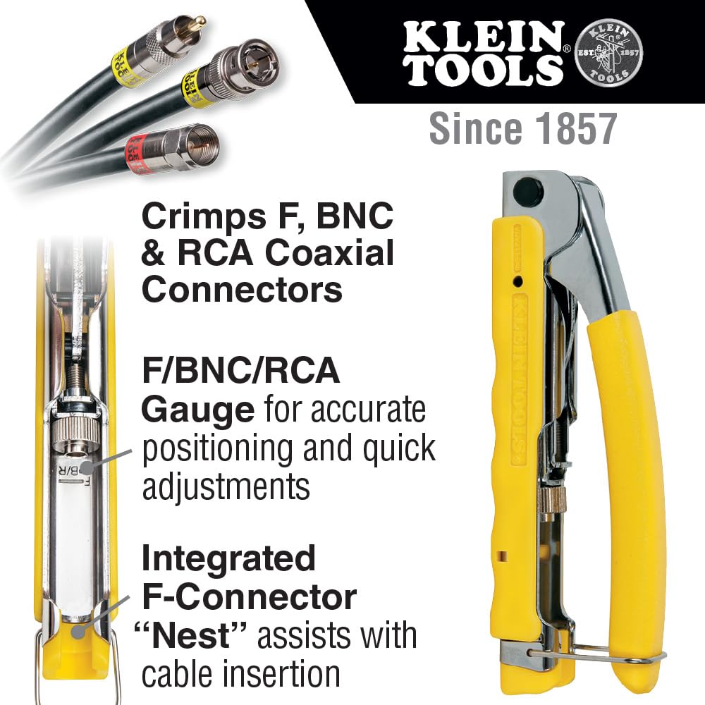 Klein Tools VDV211-048 Pinza Ponchadora − Multi-Conector, Compacta