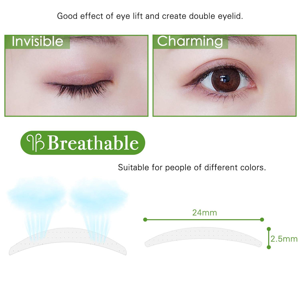 Cinta Lifting de Párpados Natural para Ojos Desiguales Fiber 800 Piezas