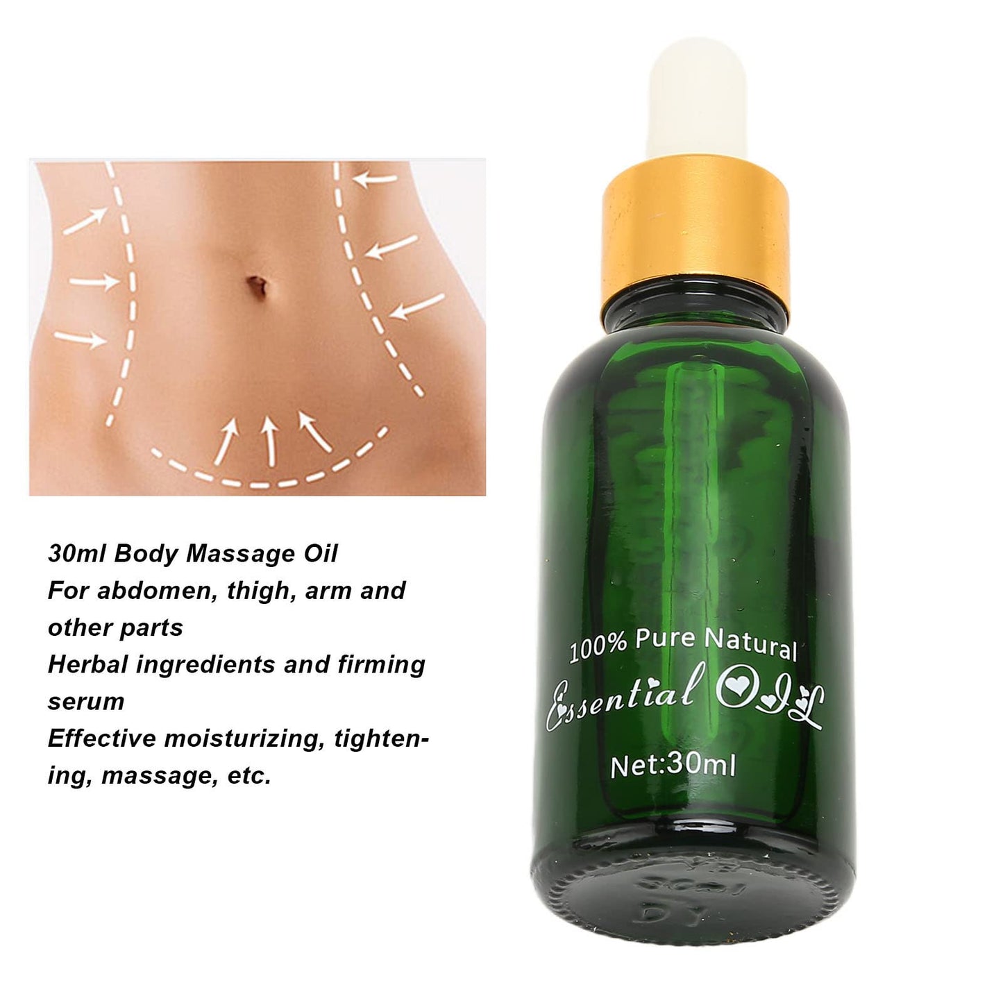 Aceite Reductor Anticelulítico 30ml - Elimina Celulitis y Grasa - Tratamiento Reductor Corporal Natural - ¡Reduce Medidas Ahora!
