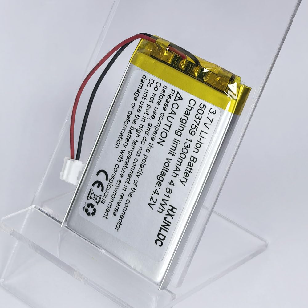Batería de Repuesto de Polímero de Litio Recargable HXJNLDC 3.7V 1300mAh para Productos Electrónicos de Bricolaje y Almacenamiento de Energía Móvil