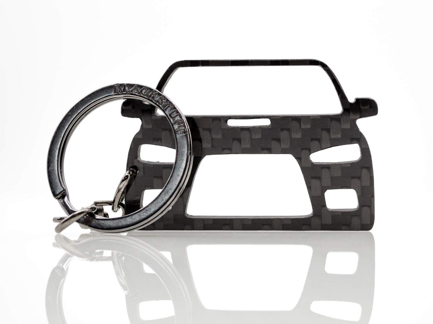 BlackStuff Llavero de fibra de carbono compatible con Lancer Evo 10 BS-103