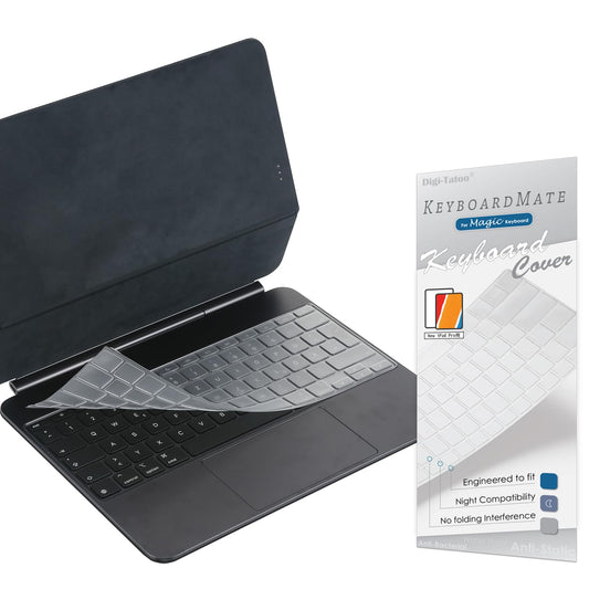 Cubre Teclado Digi-Tatoo Transparente con Teclas de Función para iPad Magic Keyboard 2026 iPad Air 13 (M4/M3) y Pro 13 (M5/M4) en Español