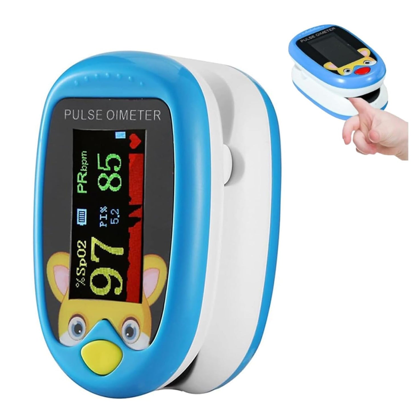 LIVENIA Oxímetro Monitor Digital Pediátrico, Monitor para Niños, Recargable